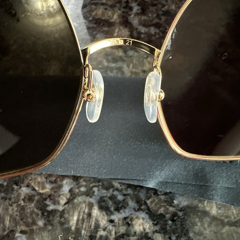 Cartier 58mm Panthère de Cartier Hexagonal Sunglasses. New Full Kit. Msrp $1295 - Picture 8 of 13
